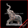 Marble Elephant Sculpture With Up Nose YL-D204